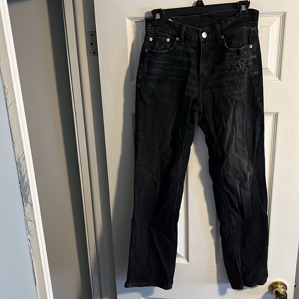 AE Strigid Curvy Super High-Waisted Baggy Straight Jean
